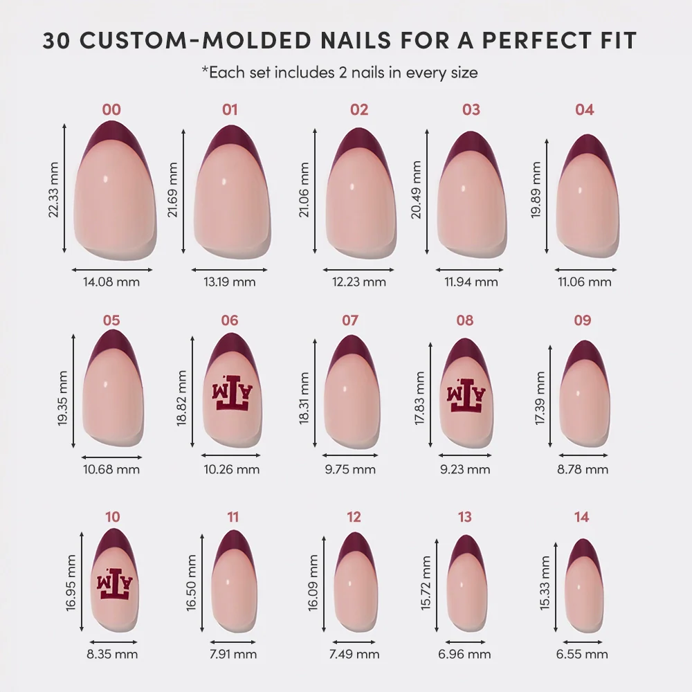 Texas A&M Aggies Press-On Nail Set