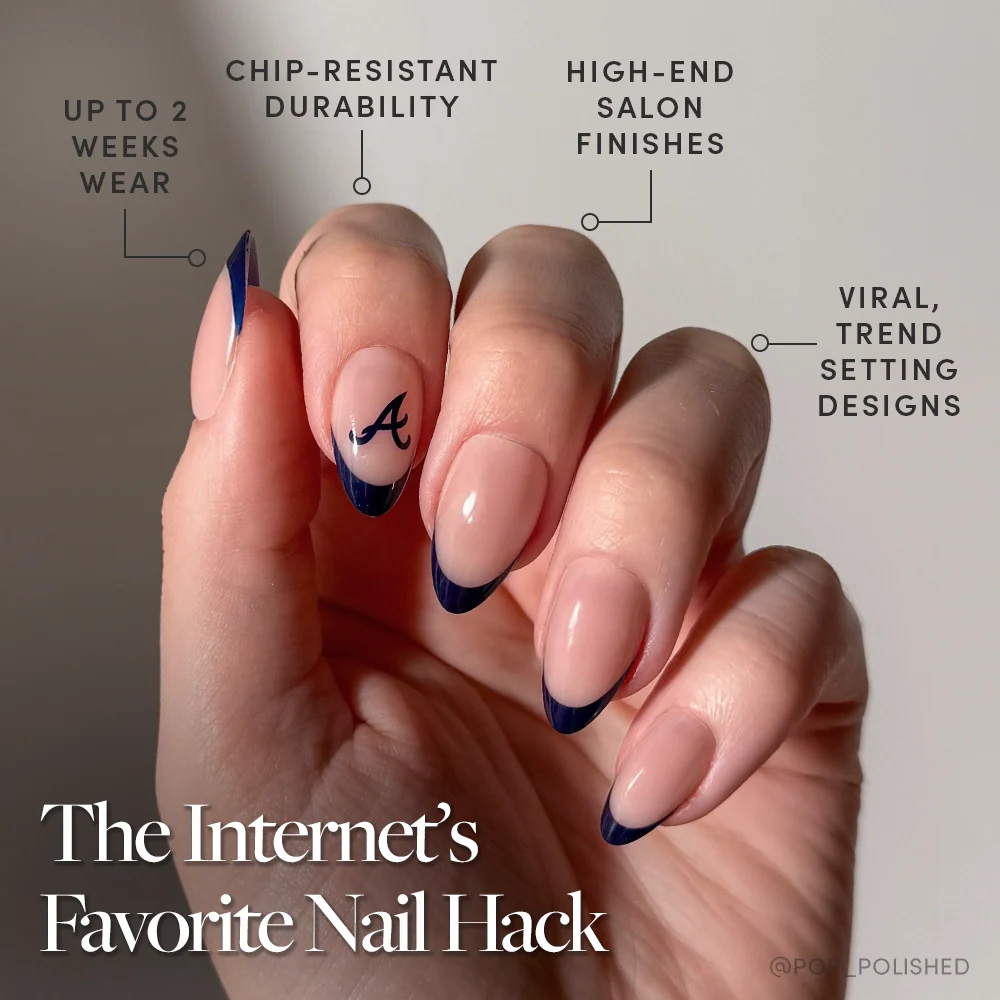 Atlanta Braves Press-On Nail Set