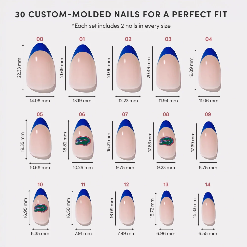 Florida Gators Press-On Nail Set
