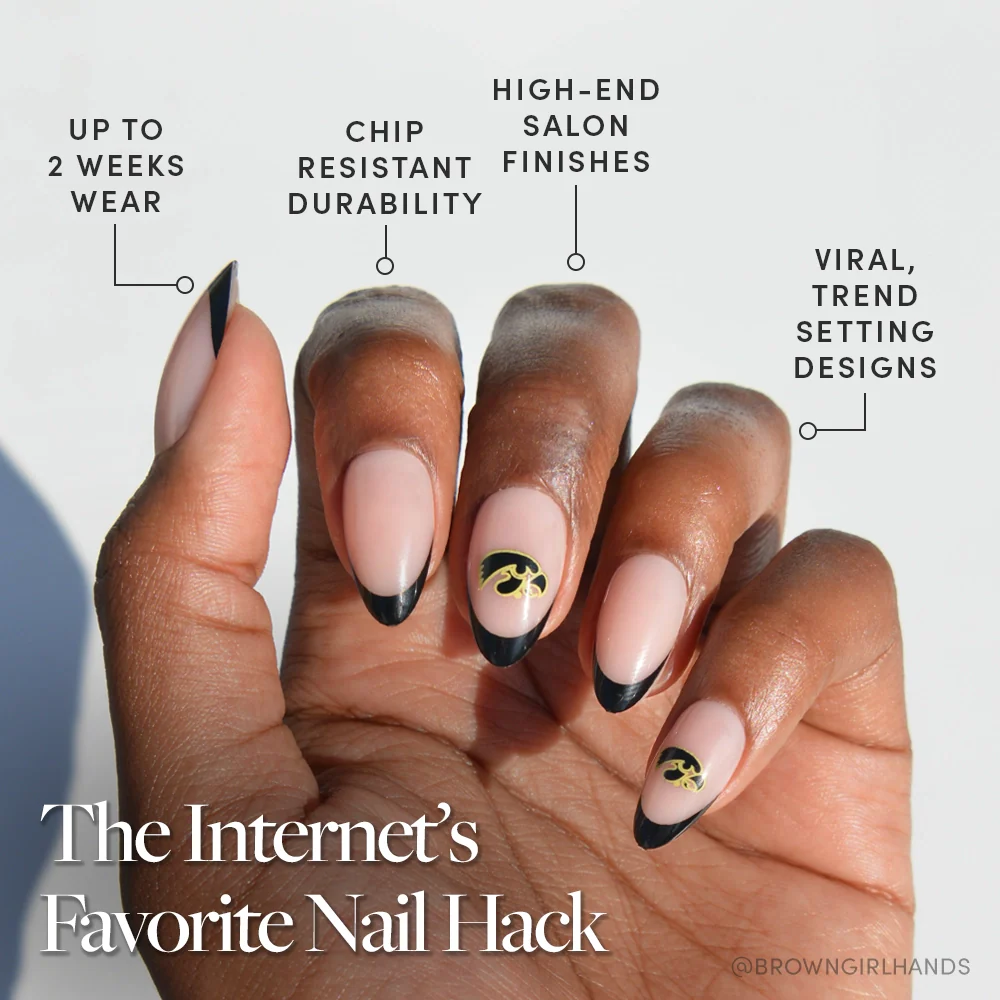 Iowa Hawkeyes Press-On Nail Set