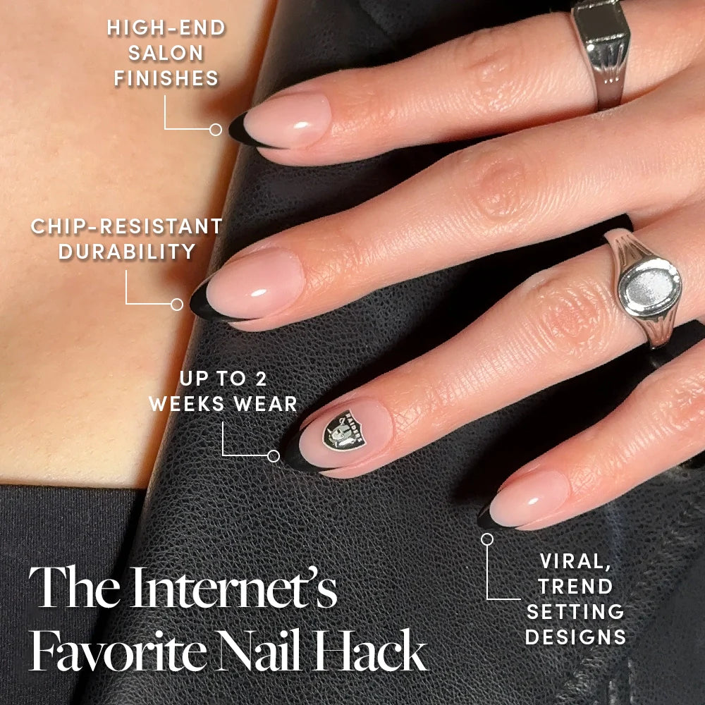 Las Vegas Raiders Press-On Nail Set