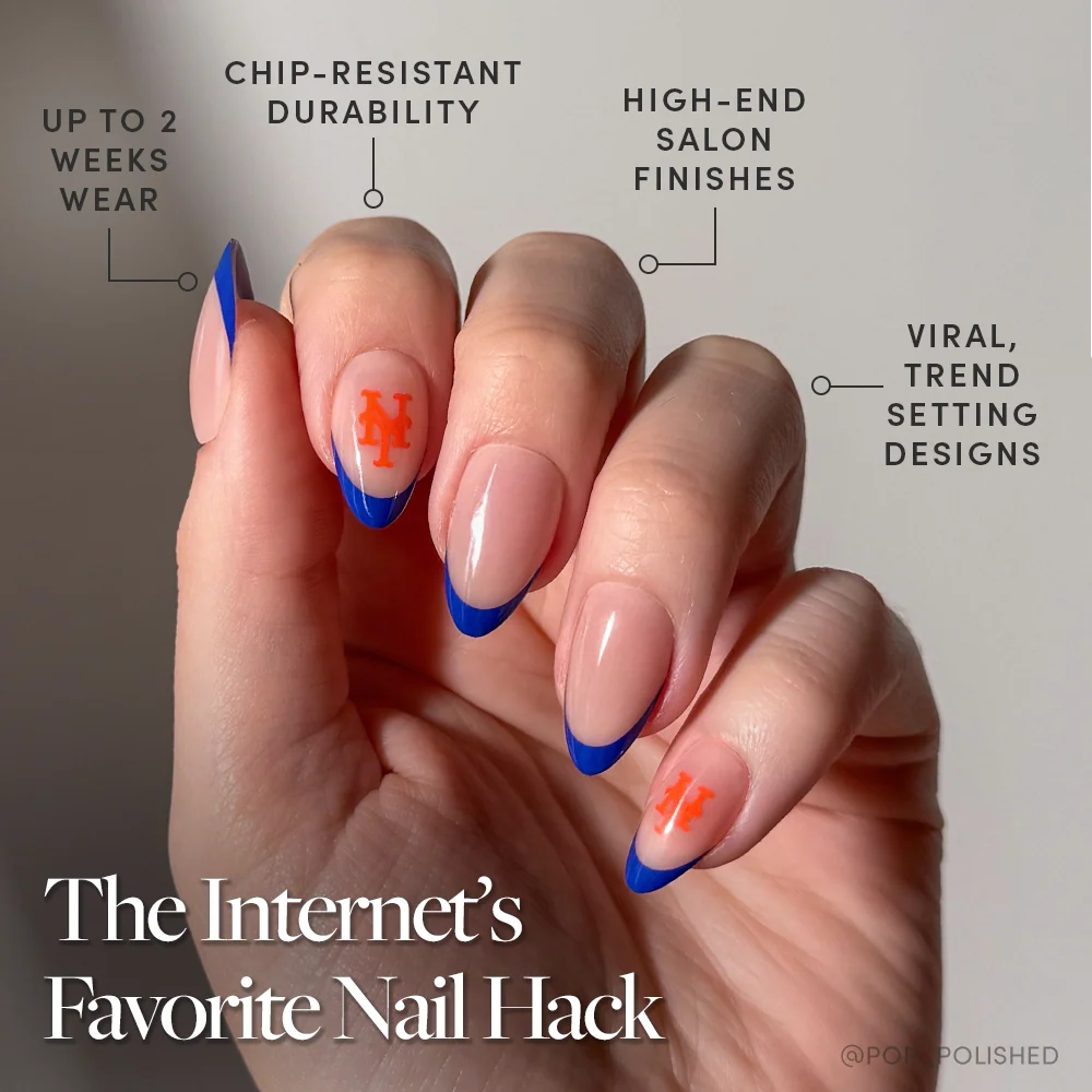 New York Mets Press-On Nail Set
